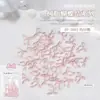 Joyería para Uñas Lazo Rosa Cinta de Ballet Lazo DIY Joyería de Uña Portátil 50 Piezas