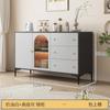Armário lateral Armário de balde integrado de parede a parede Armário estilo creme Armário lateral Rack Moderno Simples Sala de estar Armazenamento Armário de chá