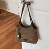 Bolso Tejido Nuevo de Verano 2026, Bolso de Hombro Único para Debajo del Brazo, Bolso Cubo de Gran Capacidad, Bolso Tote para Mujer Estilo Perezoso de Vacaciones