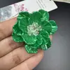 Headdress Antigo de Flor de Peônia Estéreo Feito à Mão Camélia Pérola Artificial Resina Flor Trançada Duas Cores Acessórios de Joias DIY