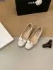 Zapatos Planos de Ballet para Mujer 2026 Otoño Nuevo Hada Suave Lazo Punta Cuadrada Poco Profundos Brisa Nocturna Zapatos de Salón