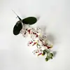 Orquídea Phalaenopsis artificial única com 6 flores e 1 botão, planta em vaso DIY para sala de estar em casa, materiais para arranjo floral, flor decorativa para jardinagem interna e externa