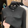 Sudadera gruesa transfronteriza para hombre 2026 otoño nueva cuello redondo color liso casual cálida manga larga camiseta para hombre al por mayor
