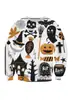Colección europea y americana de otoño/invierno 3D digital de Halloween: sudaderas unisex de cuello redondo para exportación, incluyendo sudaderas con capucha para hombre
