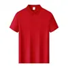 Camisa polo de secado rápido con logo personalizado, talla grande, camisa cultural de comercio exterior, diseño estampado, cuello camisero, polo de manga corta para hombre de secado rápido
