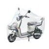 Capa de assento descartável para veículos elétricos, à prova de chuva e poeira, com cordão, capa transparente grande universal para motocicletas e bicicletas compartilhadas
