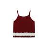 Pudding Haru Ropa para Niños Top para Niñas Encaje Manga Corta Conjunto de Dos Piezas 2025 Verano Nuevo Camiseta Dulce de Tirantes para Niños
