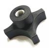 56mm-m8 perilla de plástico de nylon/plástico de cuatro esquinas perilla de cuatro esquinas perilla de ajuste mecánico