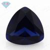 Huagang gema triángulo gordo 34# anillo azul nano superficie piedra desnuda triángulo gordo gema nano azul artificial piedra principal