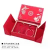 Caja de Empaque para Joyería de Oro Triple Apertura Doble para Boda Caja para Anillo de Compromiso de Oro Caja de Regalo para Colgante Pulsera Collar Venta al por Mayor