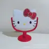 Direto do fabricante: Espelho de mesa para maquiagem com detalhes em diamante, Espelho de penteadeira rotativo de cabeça de gato de desenho animado DIY, Espelho de menina com laço roxo