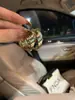 Pendientes de Aro Redondos Lisos Exagerados Transfronterizos Europeos y Americanos Moda Sencilla Personalidad Versátiles Pendientes de Lujo Ligero de Alta Gama para Mujer