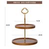 Soporte de Exhibición para Mesa de Postres Chino Adornos Bandeja para Pastel de Compromiso Soporte para Postres de Múltiples Capas Bandeja de Té Mesa para Hora del Té con Comida Fría