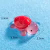 Celebridade da Internet Douyin Tartaruga Luminosa Micro Paisagem Criativa DIY Decoração Acessórios Tartaruga Mini Resina Pequenos Enfeites