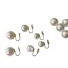 Pendientes de Clip de Perla Dulces y Brillantes Estilo Coreano, Simples y Elegantes, Pequeños y Versátiles, Adecuados para el Viaje Diario, Pendientes para Mujer