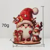 Decorações de Natal de Desenho Animado Transfronteiriças de Madeira Árvore de Natal Casa Papai Noel Enfeites de Mesa Pequenos Presentes para Crianças