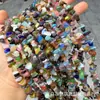 Volume de corrida cristal natural ágata pedra semipreciosa vidro irregular perfurado cascalho acessórios de joias produtos semiacabados