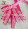 Cinturón elástico dorado y plateado de 1cm 10mm cinturón elástico láser de chalote color oro rosa cinturón para caminar cuerda elástica redonda