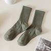 Calcetines para hombre, de primavera y otoño, estilo coreano, de moda, absorbentes del sudor, desodorantes, deportivos, informales, de algodón, de longitud media.