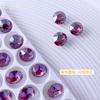 Net Red Nail Art K9 Jóias de Diamante Shi Yue Face 8mm Rodada Diamante Afiado Produto Super Flash Multi-corte Face 33 Corte Ornamento de Unhas