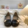 Zapatos Planos Mary Jane de Piel para Mujer 2026 Verano Nueva Moda Cómodos Versátiles Retro Estilo Británico Zapatos para Combinar con Faldas