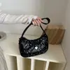 Bolso pequeño cuadrado floral dulce para mujer, nuevo modelo 2026, bolso de mano cruzado, lindo bolso tipo dumplings, bolso diario para mujer