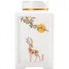 Tarro de té de porcelana de jade con grasa de oveja de alta calidad, tarro cerámico sellado, medio gato, tarro de Dendrobium, tarro de porcelana, logotipo, venta al por mayor, a prueba de humedad