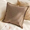 Capa de Almofada Decorativa Vintage Retro de Pelo de Coelho Bolha Cor Creme para Sofá de Sala de Estar, Cama, Janela de Canto, Almofada Lombar