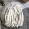 Camisa solta estilo coreano masculina, estilo Hong Kong, estilo coreano, com base interna, camiseta de manga comprida