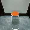 Sillas de Comedor Sencillas para Uso Doméstico, Taburetes Redondos de Hierro Forjado Apilables, Bancos Modelo Nuevo Que No Ocupan Espacio