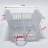 Vaso de Vidrio para Tulipán Hidropónico Maceta para Flor de Bulbo Cultivada en Agua Lirio con Cesta de Plantación Maceta Cuadrada Transparente