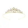 Niños y Niñas Princesa Corona Simple Linda Diadema Bebé Festival Actuación Accesorios para el Cabello Corona de Cumpleaños Corona para Pastel