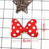 Corbata de Moño de Tela de Lunares de Dibujos Animados DIY Tocado Accesorios para el Cabello Accesorios para Zapatos Calcetines Material de Bolsa Tela Accesorios