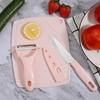 Directo de fábrica selección estricta de cuchillo para fruta cuchillo pelador doméstico y tabla de cortar Red de cuchillo para melón y fruta dos en uno pequeña generación de regalos