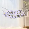 Feliz aniversário para a bandeira da capital glitter glitter cebola glitter colorido bandeira decoração decoração decoração de festa foto adereços