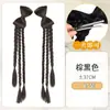 Peluca Trenzas Coleta Tocado Nuevo Estilo Chino Lazo Trenza Boxeadora Doble Coleta Bata de Casa Estilo Chino Trenza Retorcida Accesorios para el Cabello