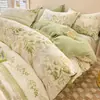 Juego de Ropa de Cama de Algodón a Juego, Sábana y Funda Nórdica de Algodón Puro, Modelo Nuevo 2026 Sábana Ajustable y Funda Nórdica Juego de Ropa de Cama de Tres Piezas