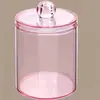 Caja de Bastoncillos de Algodón Caja Redonda para Guardar Bastoncillos de Algodón Frasco de Baño Frasco de Almacenamiento Caja Transparente para Palillos Caja para Hilo Dental Venta Caliente Transfronteriza