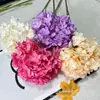 256 Piezas de Hortensia Grande Individual, Hortensia Individual Sencilla, Flores de Seda para Fotografía de Paisajismo de Bodas, Adornos de Interior, Flores Artificiales
