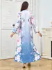 Mt535 Transfronterizo En Stock Vestido Largo Ropa de Mujer Amazon Comercio Exterior Estampado de Viaje Vestido Largo de Gala con Dobladillo Ancho Vestido de Mujer