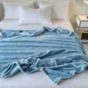 Manta de Franela Transfronteriza, Manta de Jacquard de Tafetán de Color Sólido, Manta Multifuncional para Siesta en la Oficina