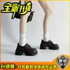 Estilo Britânico Retro Sola Grossa Mary Jane Feminino Modelo 2026 Fivela Bico Redondo Tendência Moda Versátil para Ir ao Trabalho Sapatos Pequenos de Couro