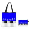 Suministro del Fabricante Bolso de Mano con Notas de Piano Poliéster Moda Bolso de Hombro para Mujer Gran Almacenamiento Billetera para Monedas Neceser