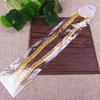 Puesto de feria que vende collar de oro de imitación chapado de alta imitación al por mayor, collar de oro de imitación para hombre dominante, joyería