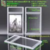 Portatarjetas con Carcasa de Alta Transparencia Funda Acrílica para Tarjetas Marco de Exhibición de Fotos de Celebridades Caja Protectora para Tarjetas Conmemorativas con Lámina de Oro