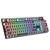 Suministro Directo Transfronterizo Retro Punk Vapor Electrochapado Perilla Luminoso Cableado Teclado Mecánico Plug-In Eje Verde Juego de Computadora