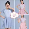 Traje de baño de Nuevo Estilo para Niñas, Oculta el Vientre, Adelgazante, de Dos Piezas, Estilo Casual, Anti-Exposición, Traje de Baño para Aguas Termales