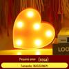 Luz de Letra Inglês Surpresa Luminosa Arranjo Sinal de Luz Feliz Aniversário Led Luz Digital Cordão de Luz Colorido em Forma de Coração Transfronteiriço