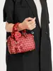 2025 Nuevo Bolso Boston Estampado de Nicho Retro Bolso de Mano para Mujer Bolso de Hombro Cruzado de Gran Capacidad para Viaje