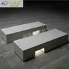 Novo banco de pedra de concreto para exterior com acabamento de pedra charmosa, imitação de pedra, assento de concreto luminoso, personalização